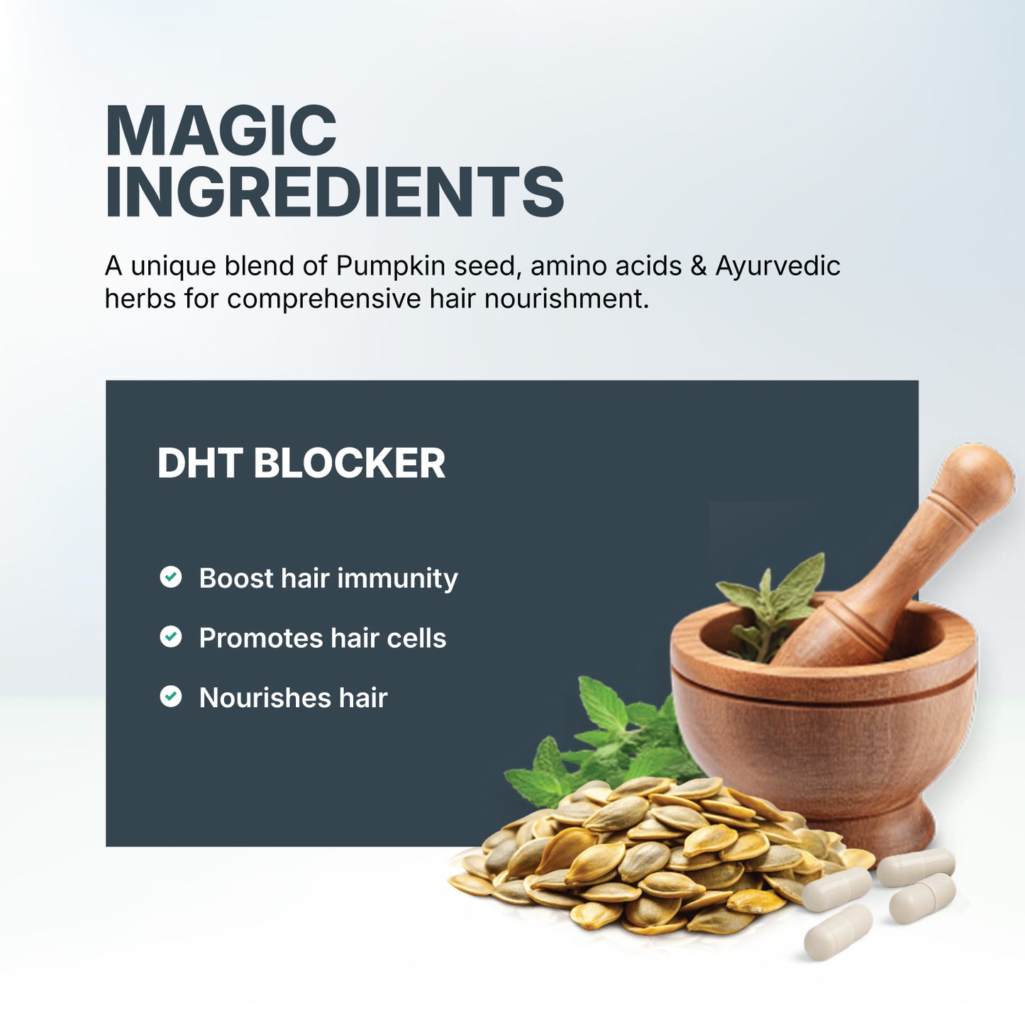 DHT Blocker with Stinging Nettle Extract | Pumpkin Seed Extract| 60 Capsules