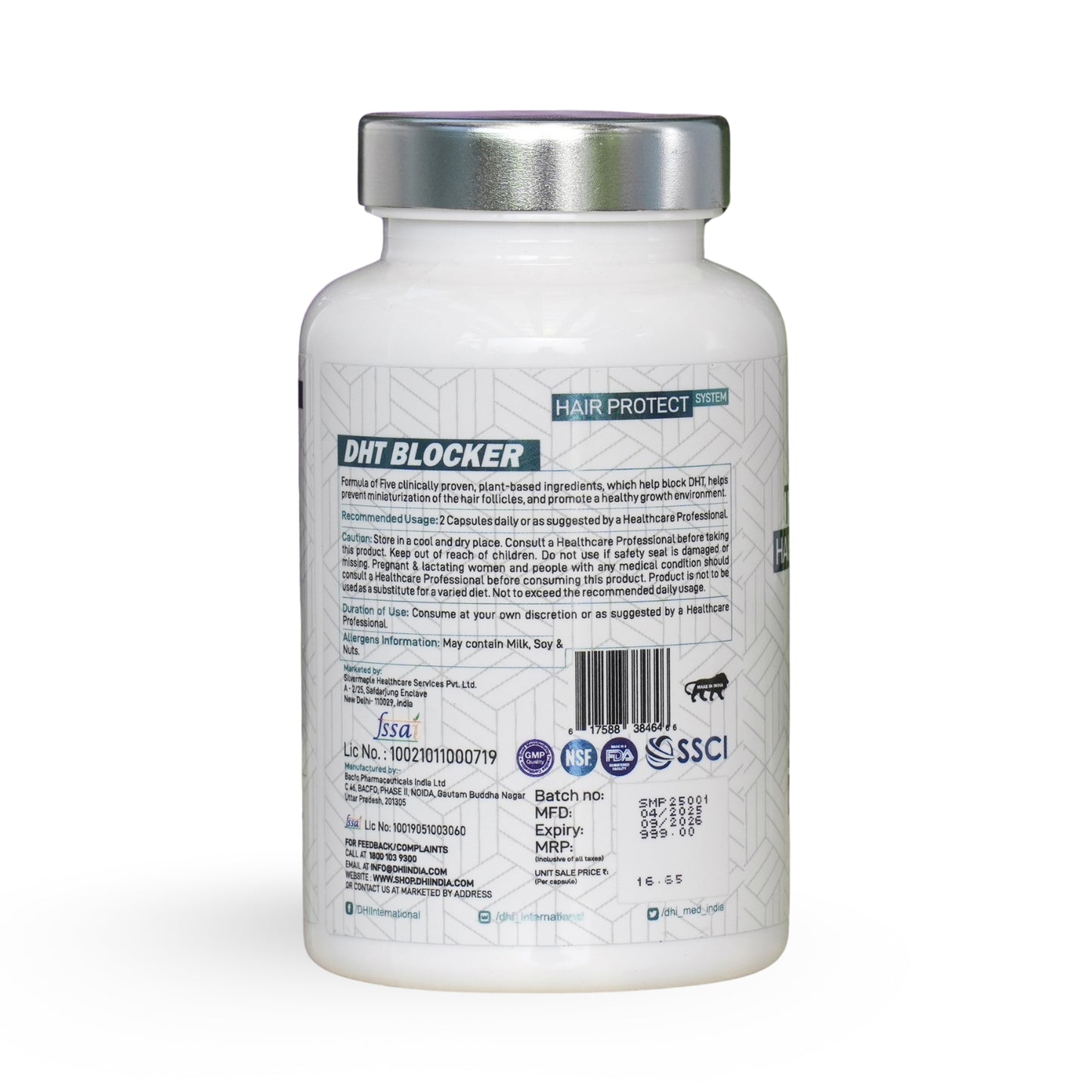 DHT Blocker with Saw Palmetto & Pumpkin Seed | 60 Capsules