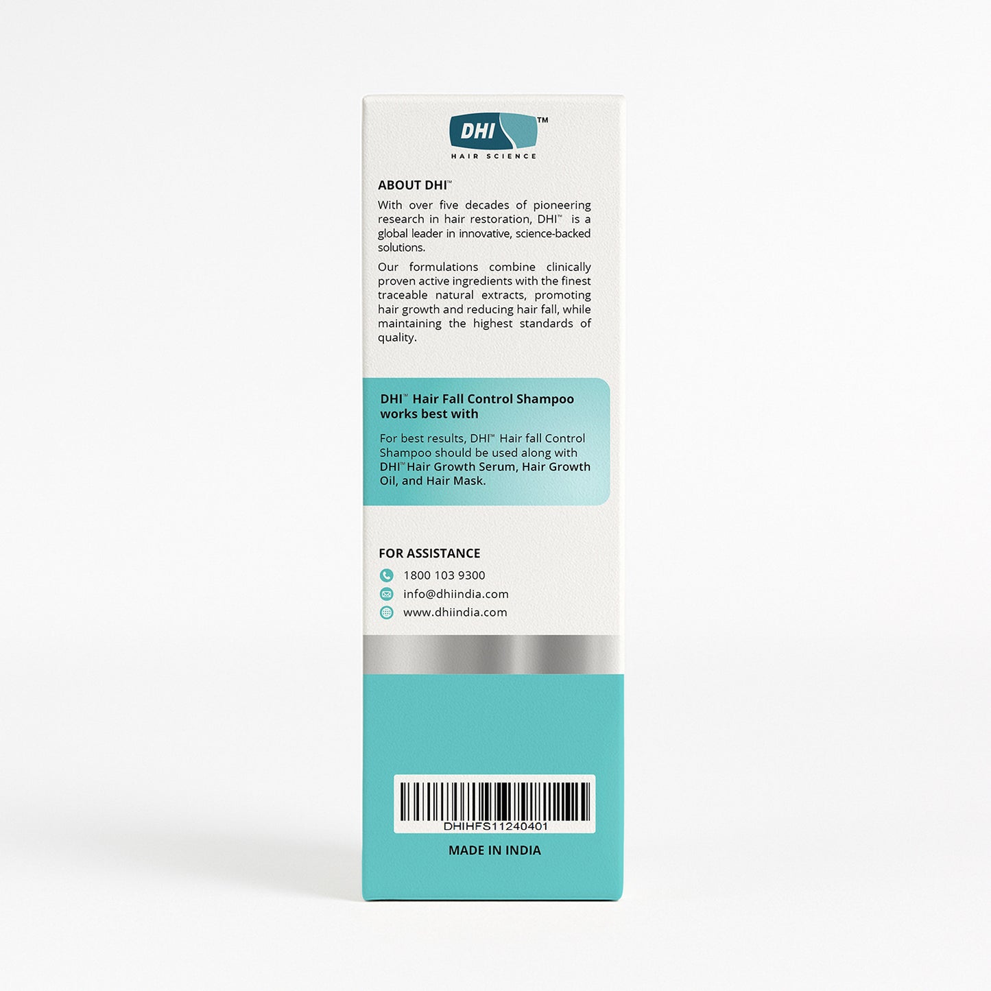 Hair Fall Control Shampoo with Plant based Biotin, Moringa & Rosemary | 200 ml