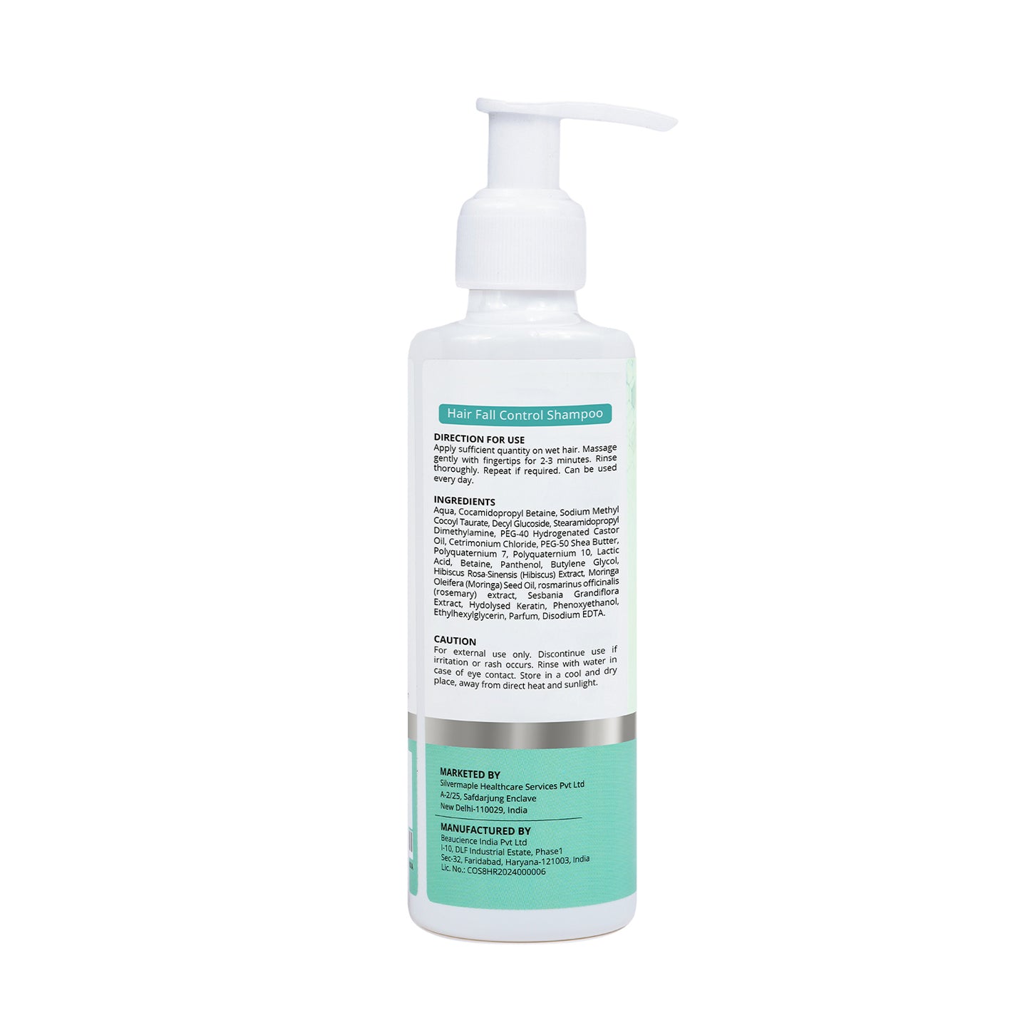 Hair Fall Control Shampoo with Plant based Biotin, Moringa & Rosemary | 200 ml