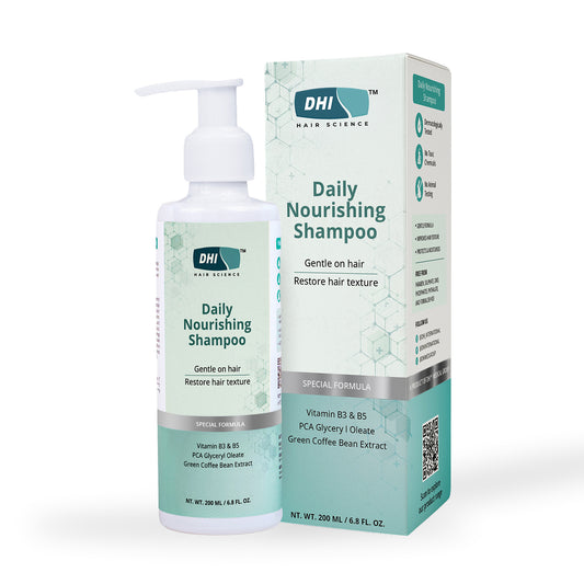 DHI Daily Nourishing Shampoo with Vitamin B3 & B5, PCA Glyceryl Oleate & Green Coffee Bean Extract  | 200 ml