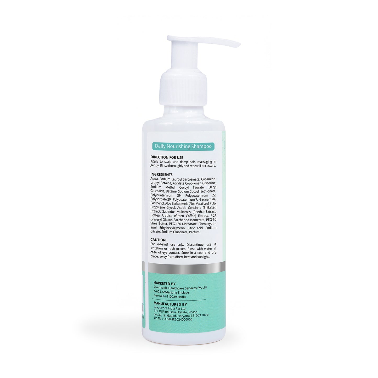 DHI Daily Nourishing Shampoo with Vitamin B3 & B5, PCA Glyceryl Oleate & Green Coffee Bean Extract  | 200 ml