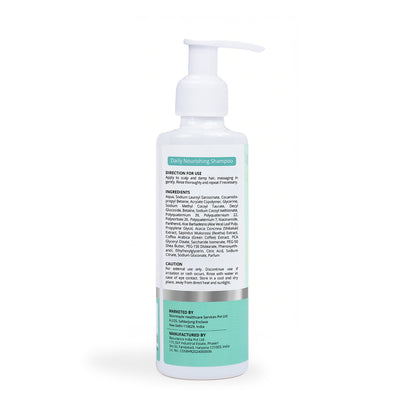 DHI Daily Nourishing Shampoo with Vitamin B3 & B5, PCA Glyceryl Oleate & Green Coffee Bean Extract  | 200 ml