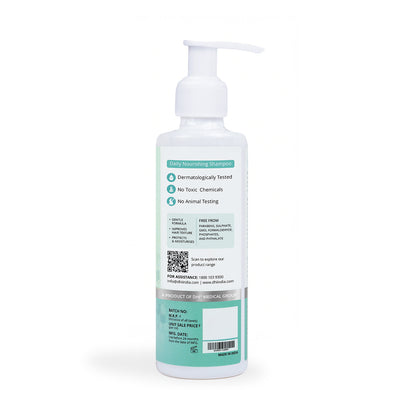 DHI Daily Nourishing Shampoo with Vitamin B3 & B5, PCA Glyceryl Oleate & Green Coffee Bean Extract  | 200 ml