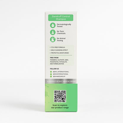 DHI Dandruff Control Shampoo with Piroctone Olamine, Salicylic Acid, Neem Extract, Caffeine & Keratin | 200 ml