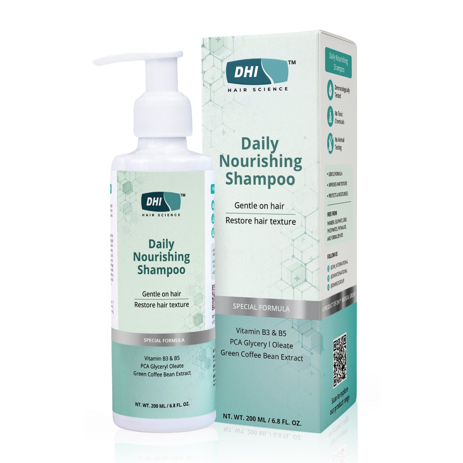 Daily Nourishing Shampoo with Vitamin B3, B5 & Green Coffee Extract | 200 ml