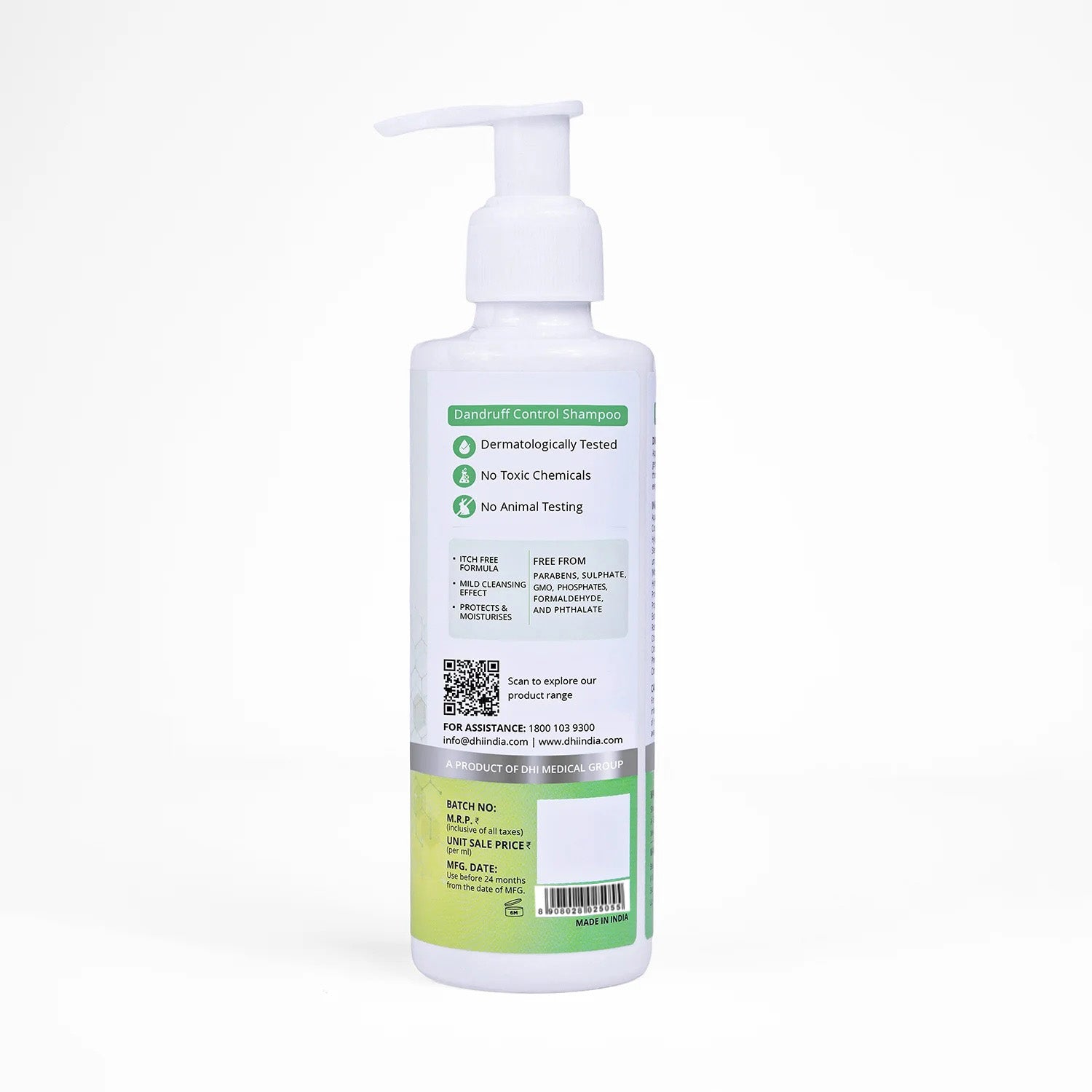 Dandruff Control Shampoo with Piroctone Olamine, Salicylic Acid & Neem | 200 ml