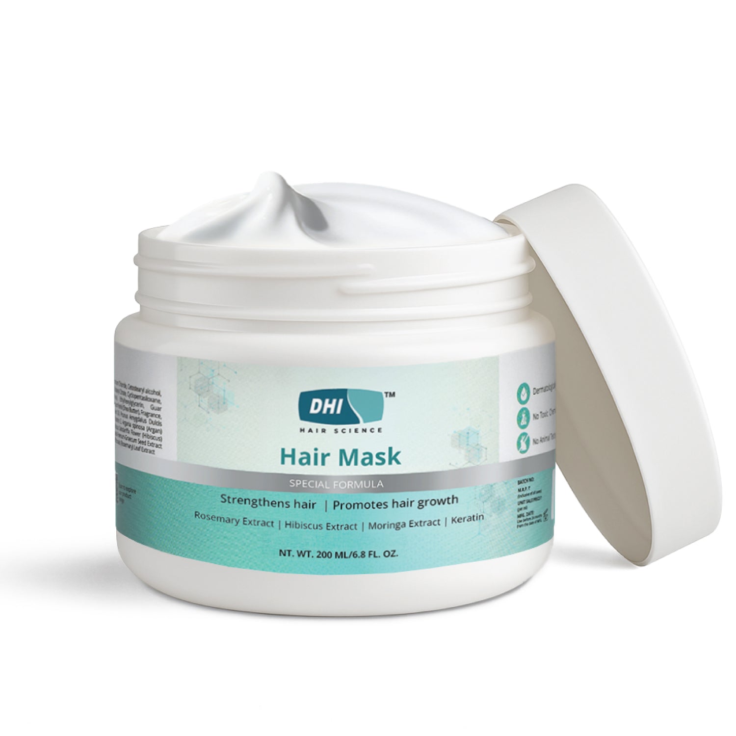 Hair Mask with Moringa, Keratin, Hibiscus & Rosemary | 200 ml