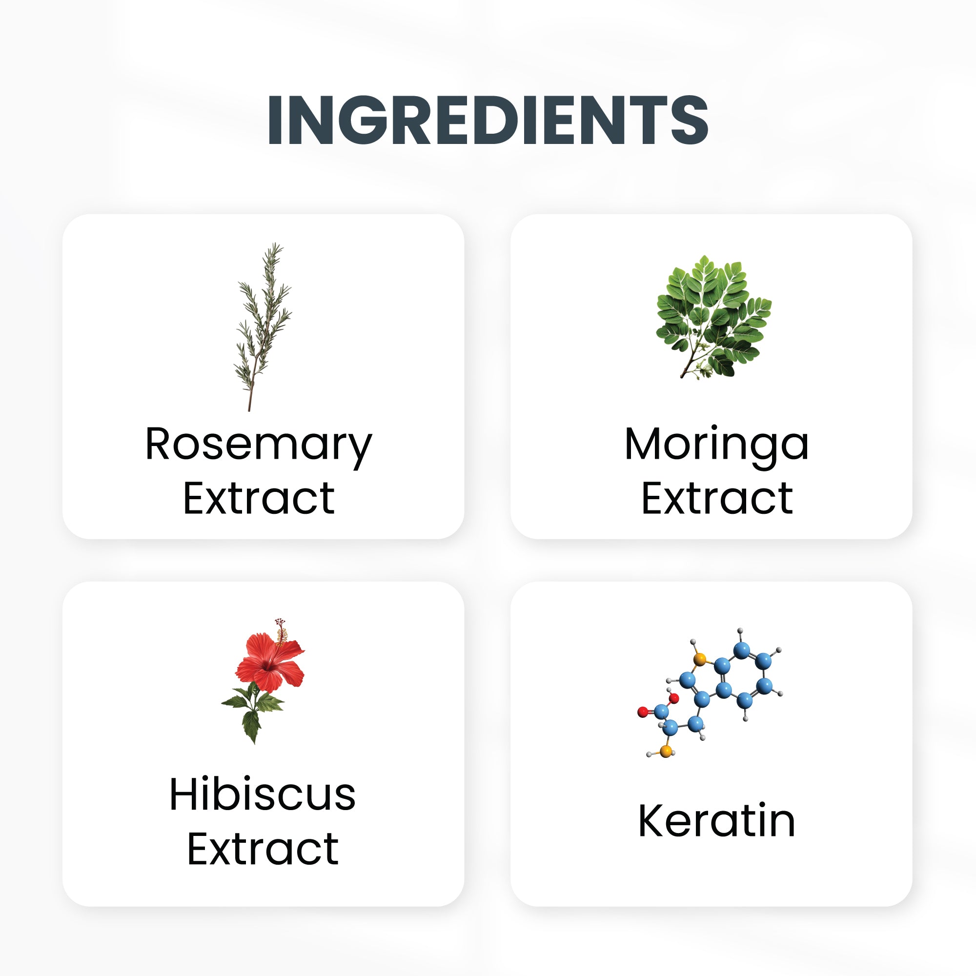 Hair Mask with Moringa, Keratin, Hibiscus & Rosemary | 200 ml