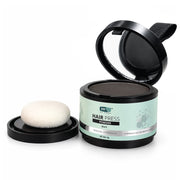 DHI Hair Press Powder - Instant Natural Grey Coverage, Hairline & Beard Filler, Matte Finish, Black, 4 gms