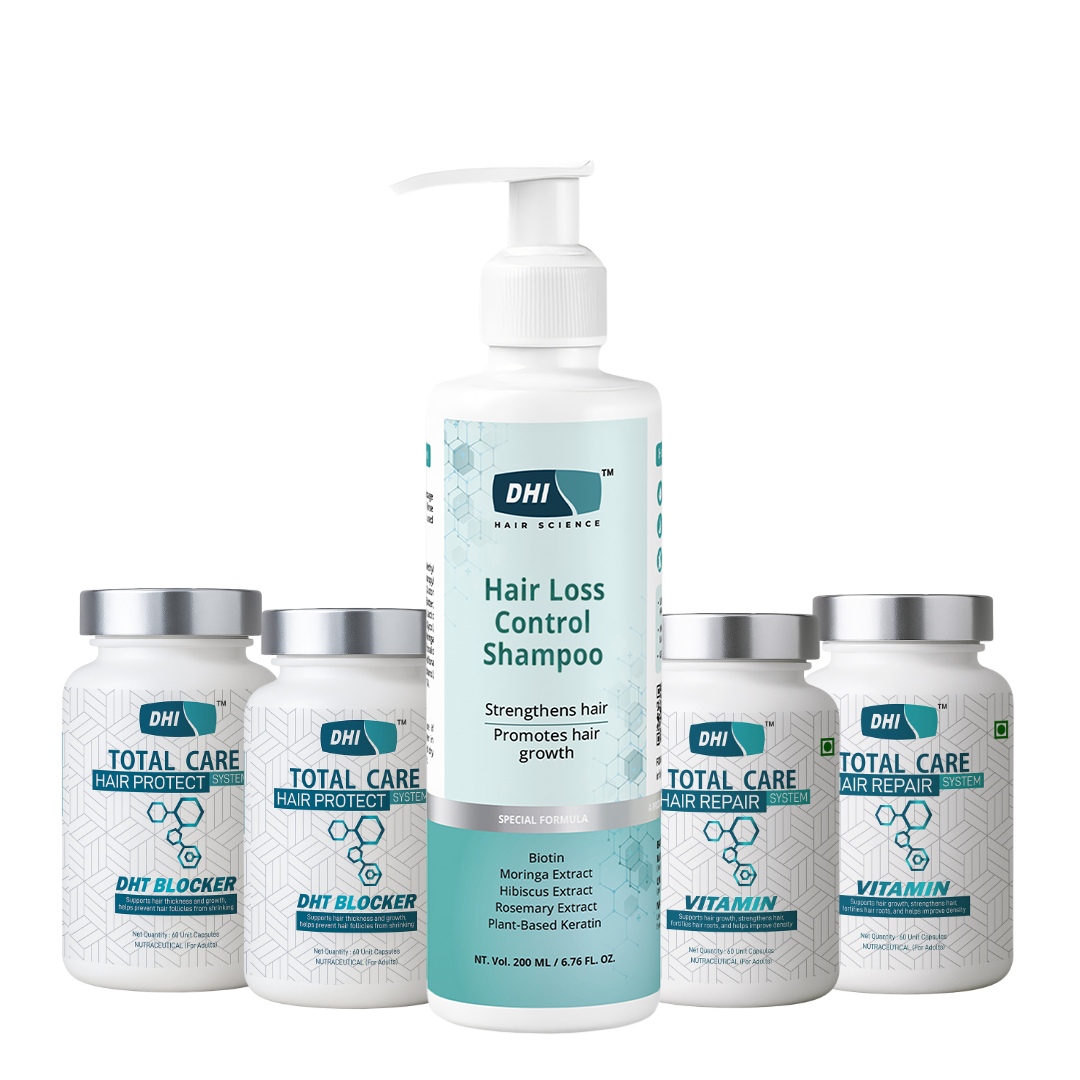 Revive Hair Care Bundle with Hair Fall Control Shampoo and Supplements