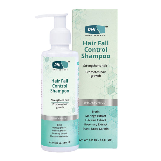 Hair Fall Control Shampoo with Plant based Biotin, Moringa & Rosemary | 200 ml