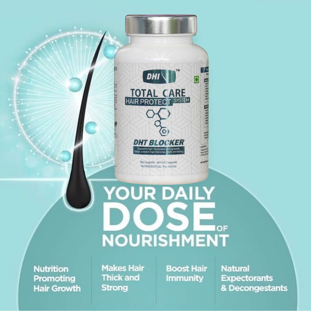 DHI HAIR VITAMIN- 60 Capsules | DHT BLOCKER- 60 Capsules (Combo)