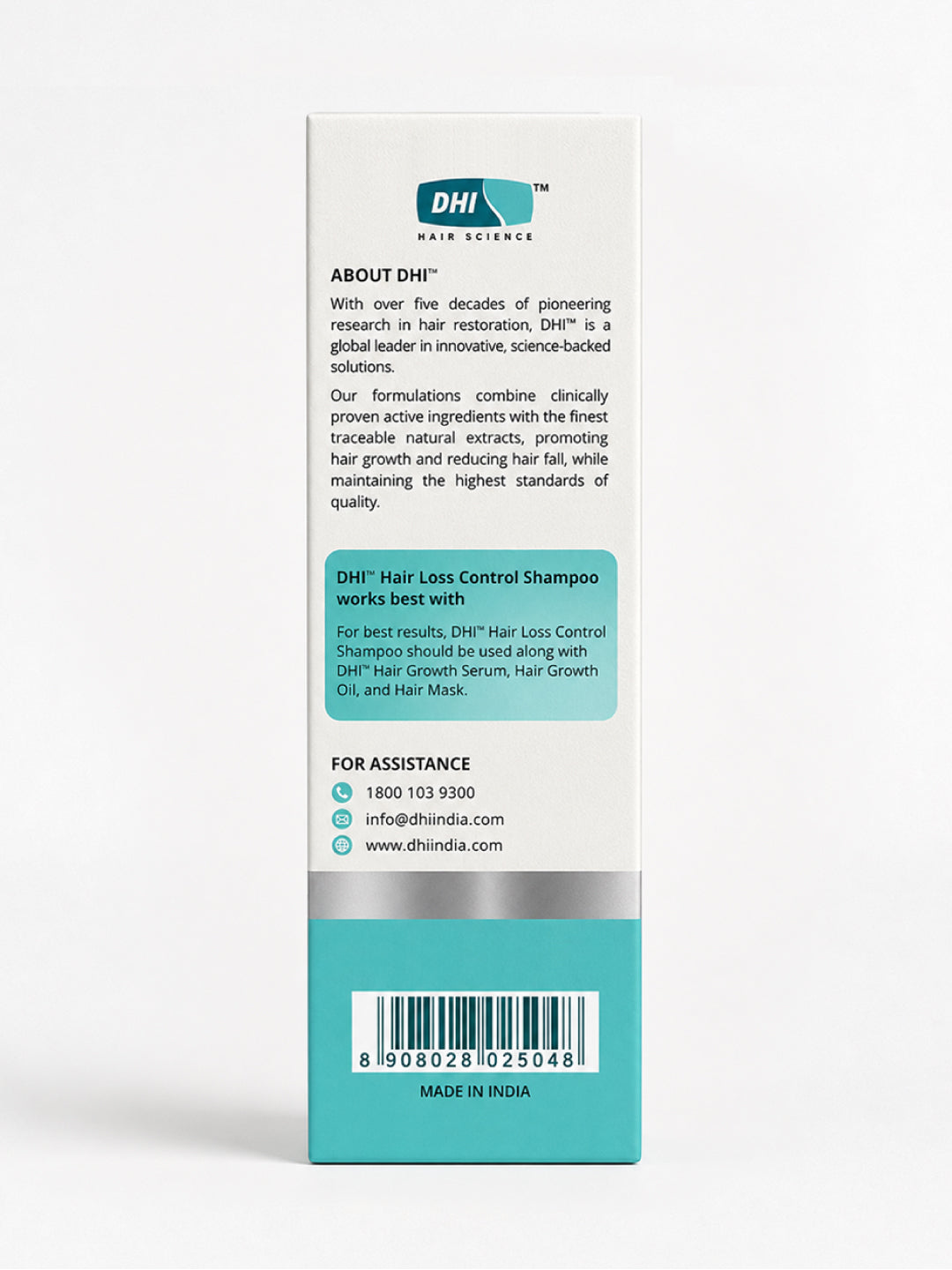 Hair Loss Control Shampoo with Plant based Biotin, Moringa & Rosemary | 200 ml