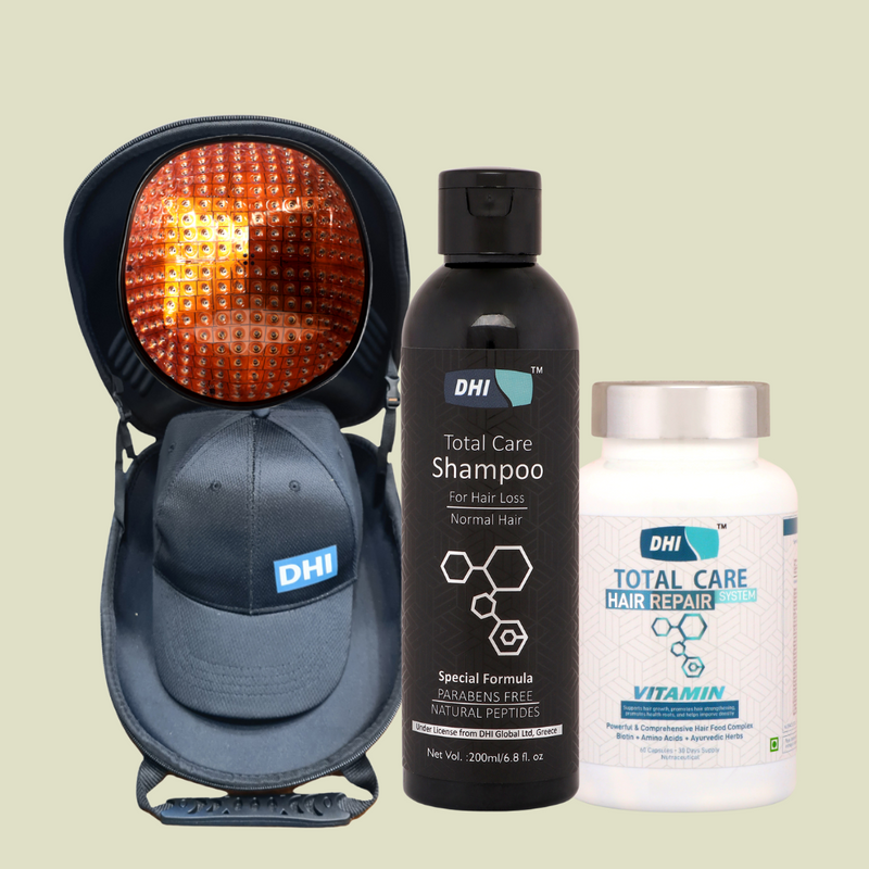 Bring Back Your Hair | DHI Laser Cap with 272 Laser Diodes | Biotin Enriched Hair Fall Shampoo for Normal Hair - 200 ml | Hair Vitamin - 60 Capsules
