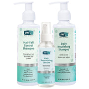 Hair Fall Control Shampoo 200ml + Daily Nourishing Shampoo 200ml + (Smoothing Serum 100ml Free)