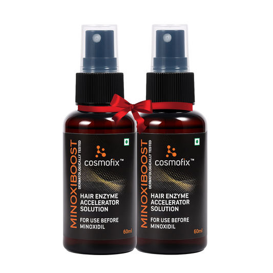 Minoxiboost Hair Enzyme Topical Solution | Enhances  Minoxidil Effectiveness | (Pack of 2) - 60 ml