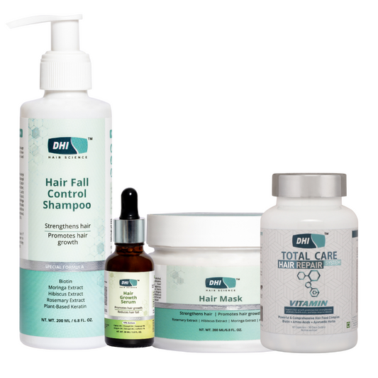Hair Treatment (Hair Growth Serum 30ml + Hair Fall Control Shampoo 200ml +Hair Mask 200ml + Hair Repair Vitamin 60 Capsule )