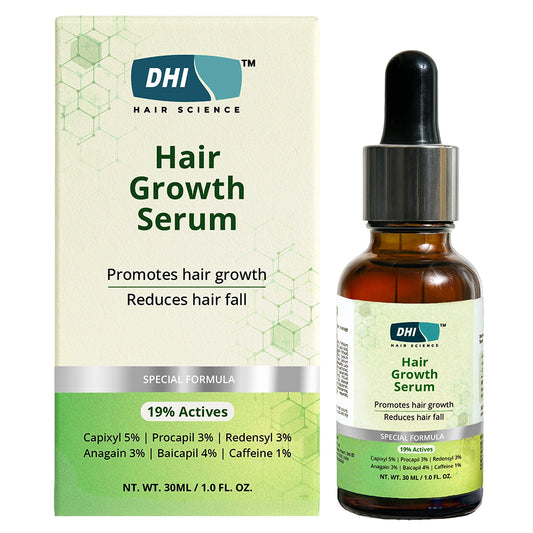 Hair Growth Serum with 19% Active Blend | 5% Capixyl, 3% Procapil, 3% Redensyl, 3% Anagain | 30 ml